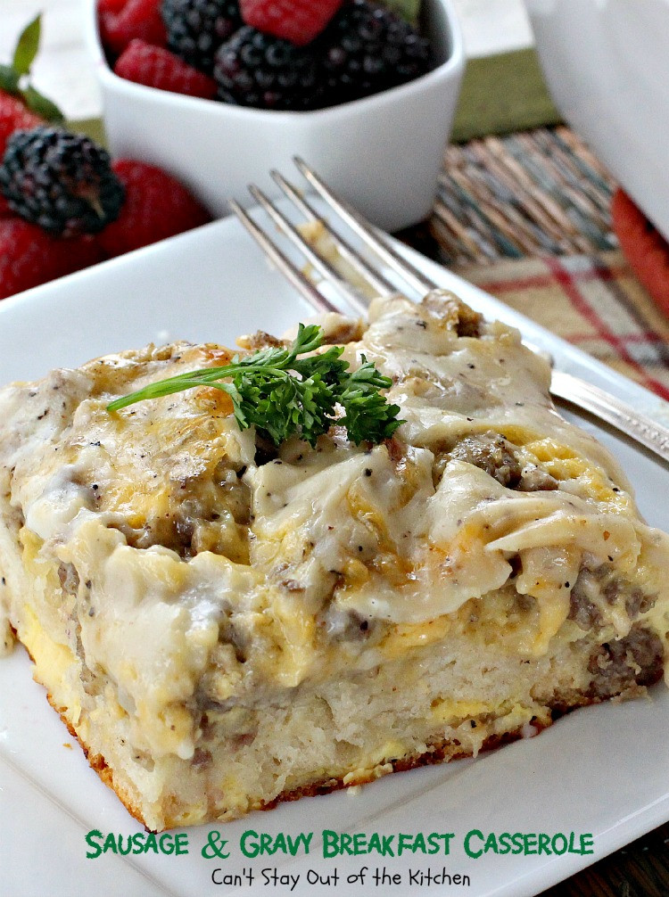 Biscuit And Gravy Casserole Recipe
 Sausage and Gravy Breakfast Casserole Can t Stay Out of