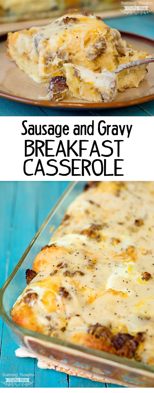 Biscuit And Gravy Casserole Recipe
 Biscuits and Gravy with Sausage and Egg Breakfast