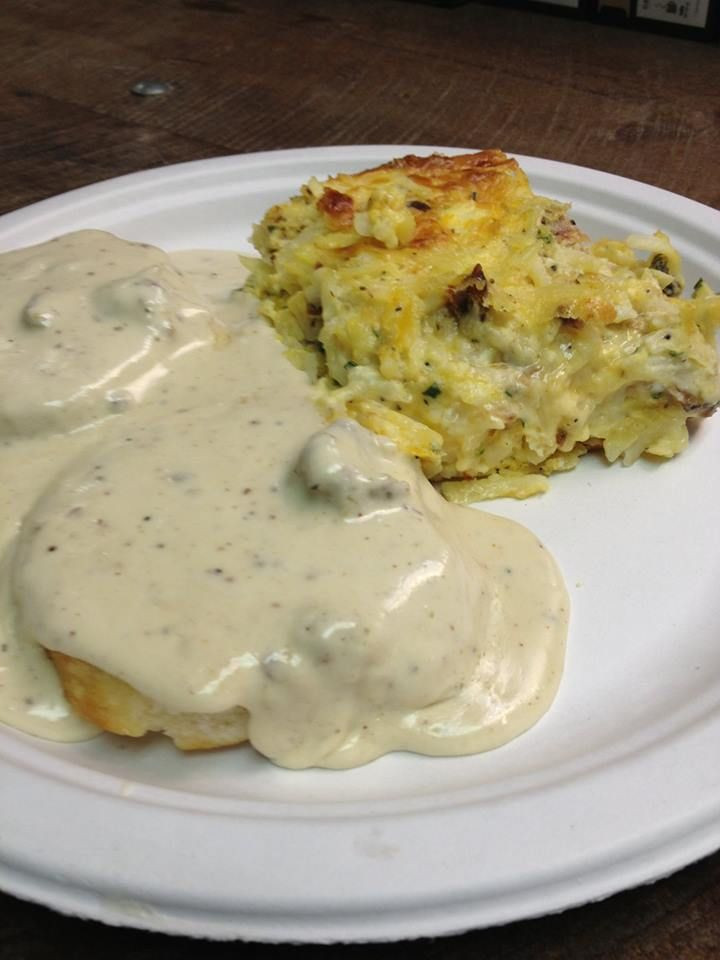 Biscuits And Gravy Casserole With Hash Browns
 Biscuits and gravy with loaded hashbrown casserole you