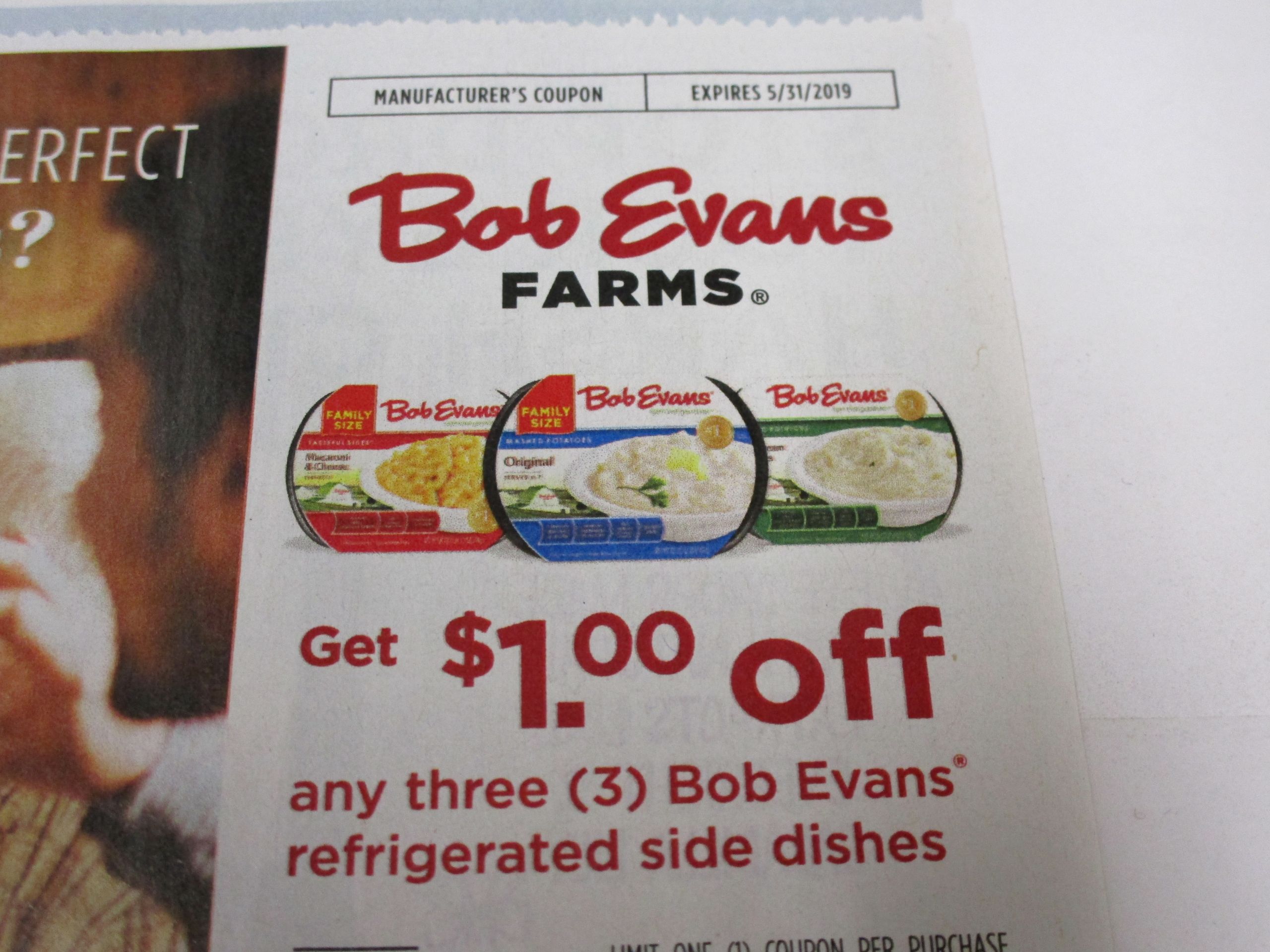 Bob Evans Refrigerated Side Dishes
 15 Coupons $1 3 Bob Evans Refrigerated Side Dishes 5 31 2019