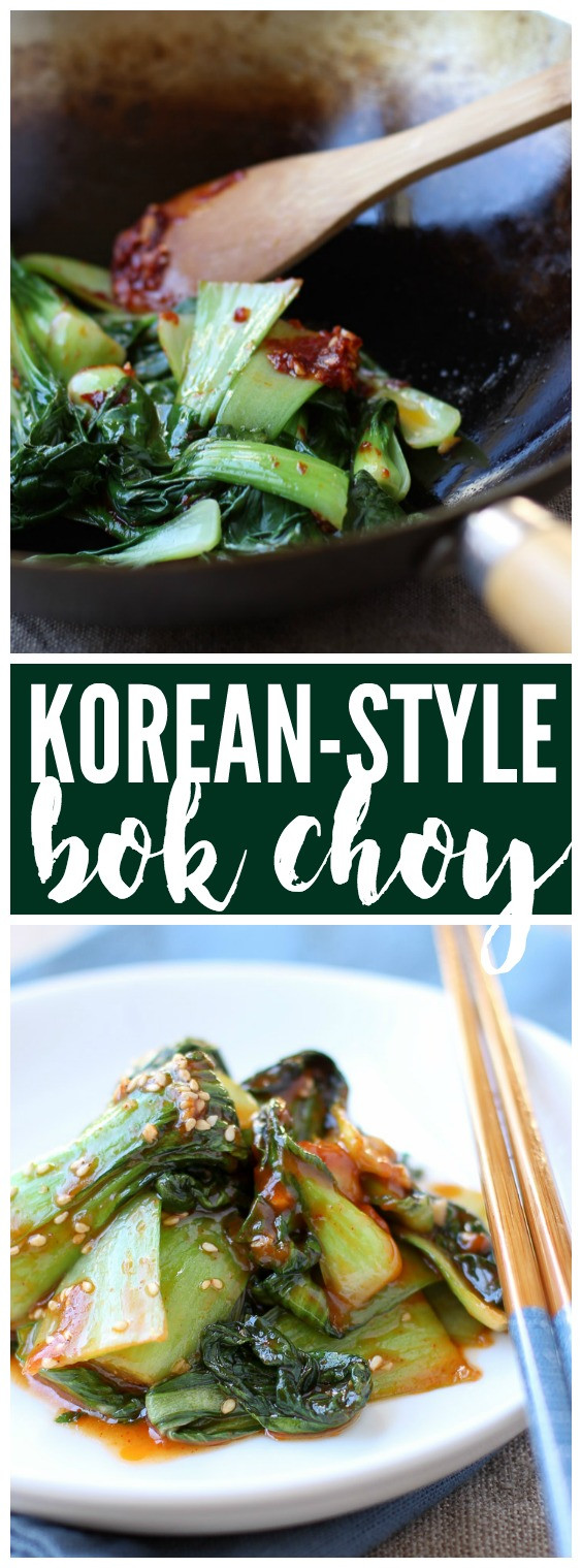 Bok Choy Side Dishes
 Korean Style Bok Choy Bok Choy Namul KimchiChick