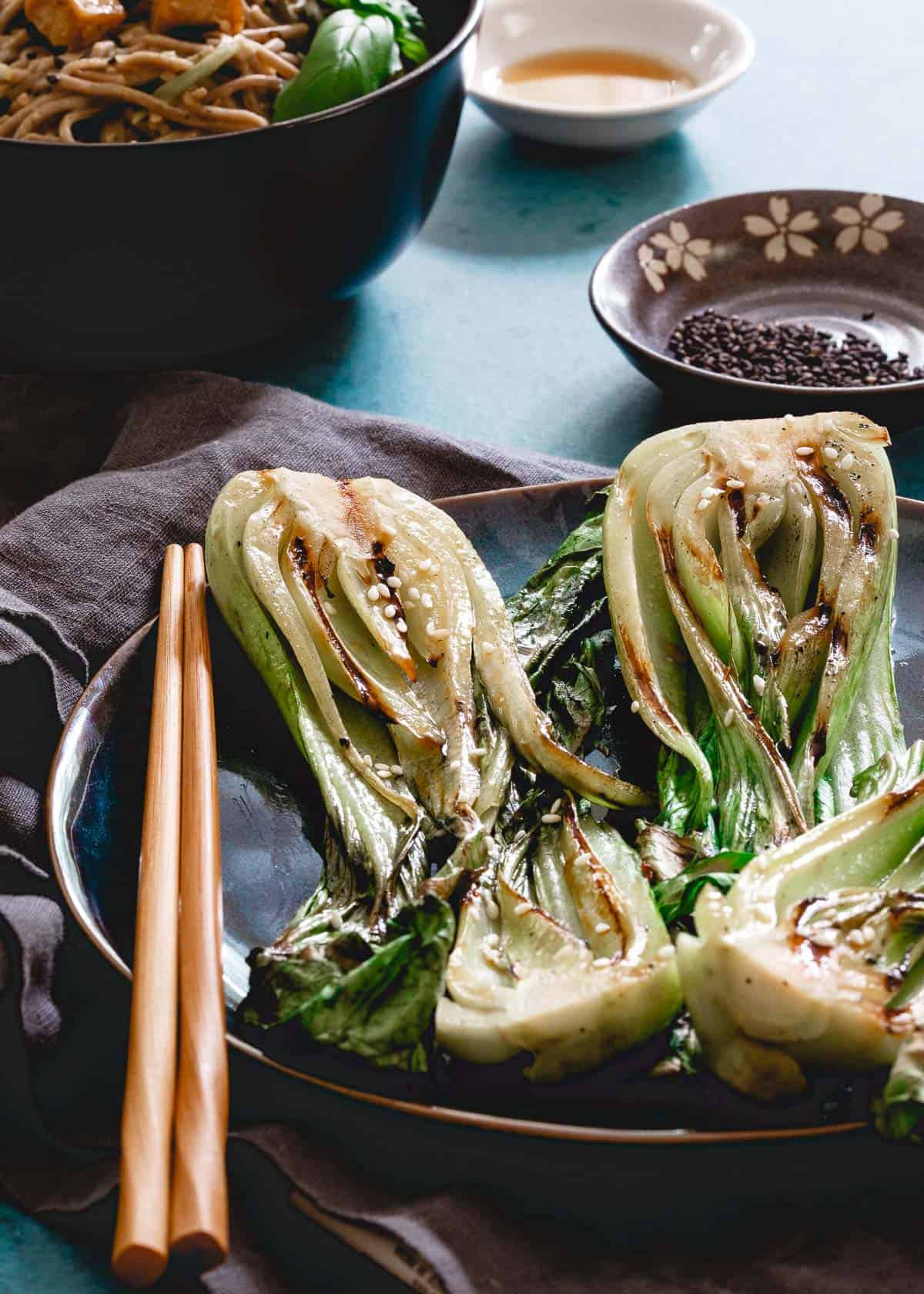 Bok Choy Side Dishes
 Grilled Baby Bok Choy Simple Asian Side Dish