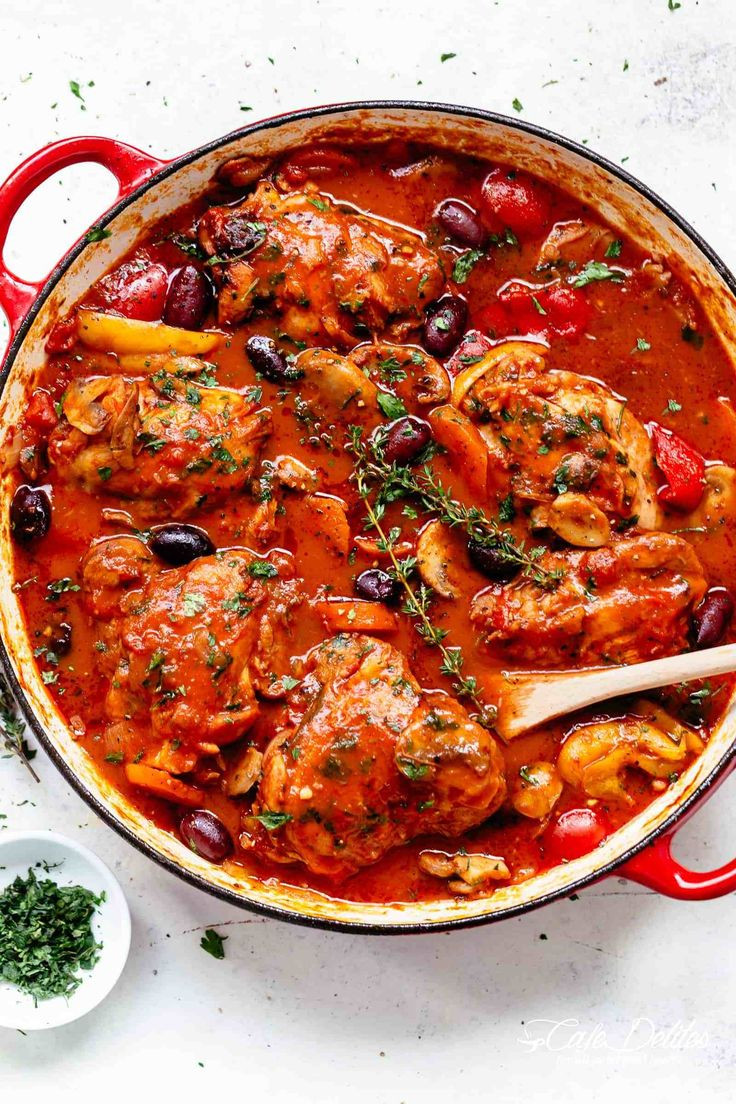 Bone In Chicken Recipes For Dinner
 The BEST Chicken Cacciatore in a rich and rustic sauce