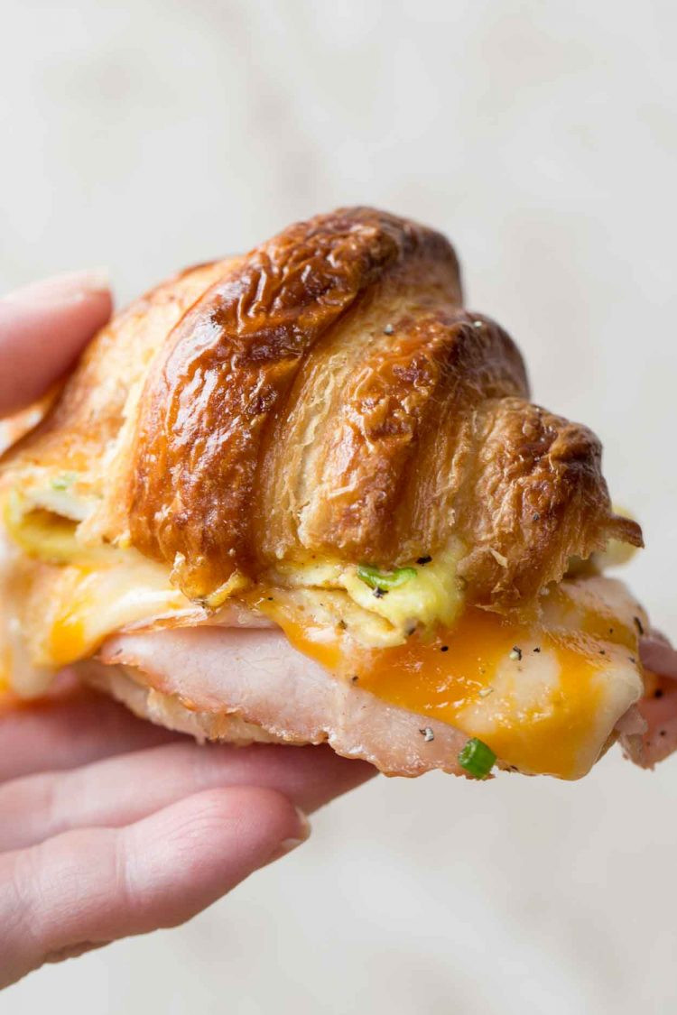 Breakfast Croissant Sandwich Recipe
 Ham and Cheese Croissant Breakfast Sandwich Valentina s