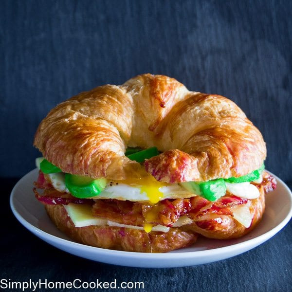 Breakfast Croissant Sandwich Recipe
 Croissant Breakfast Sandwich Simply Home Cooked
