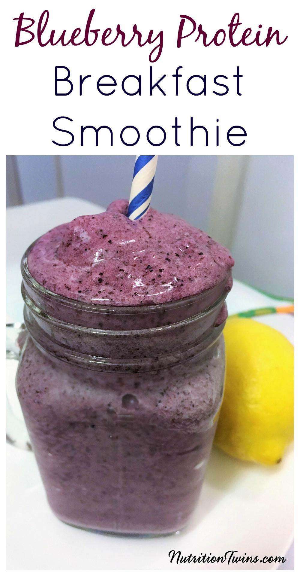 Breakfast Protein Smoothies
 Blueberry Protein Weight Loss Breakfast Smoothie