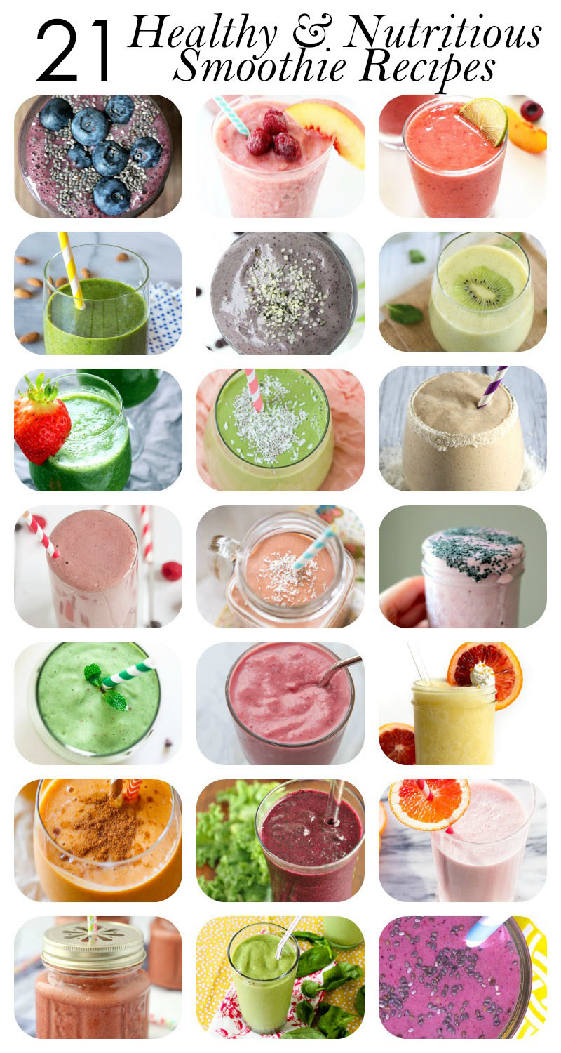 Breakfast Smoothie Recipes
 21 Healthy Smoothie Recipes for breakfast energy and