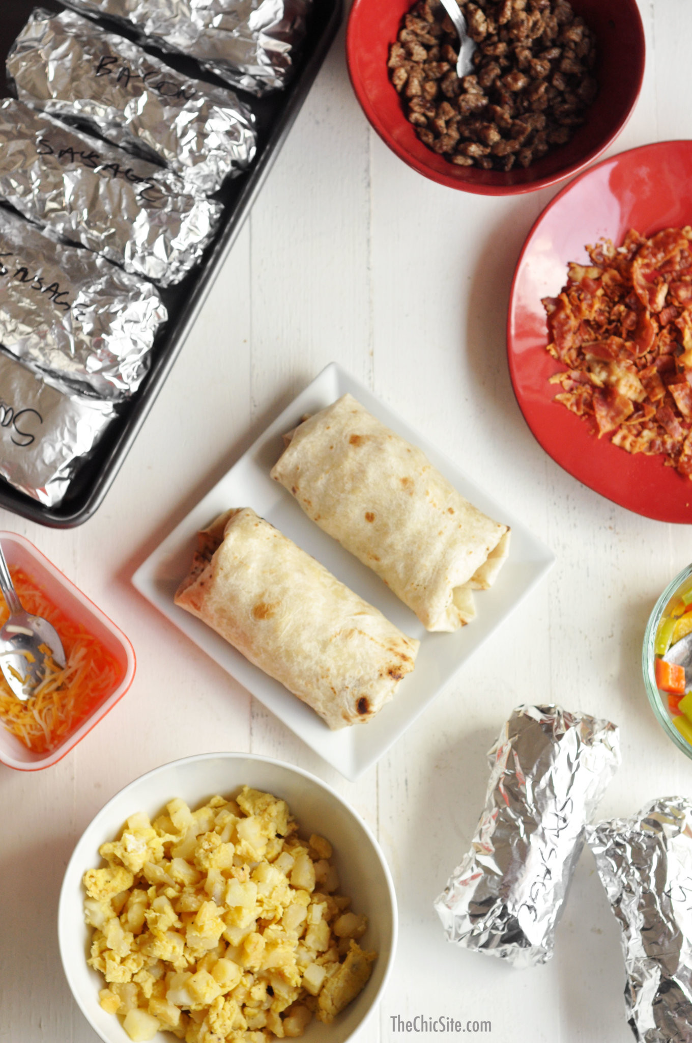 Breakfast To Go Recipes
 Freezable Breakfast Burritos The Chic Site
