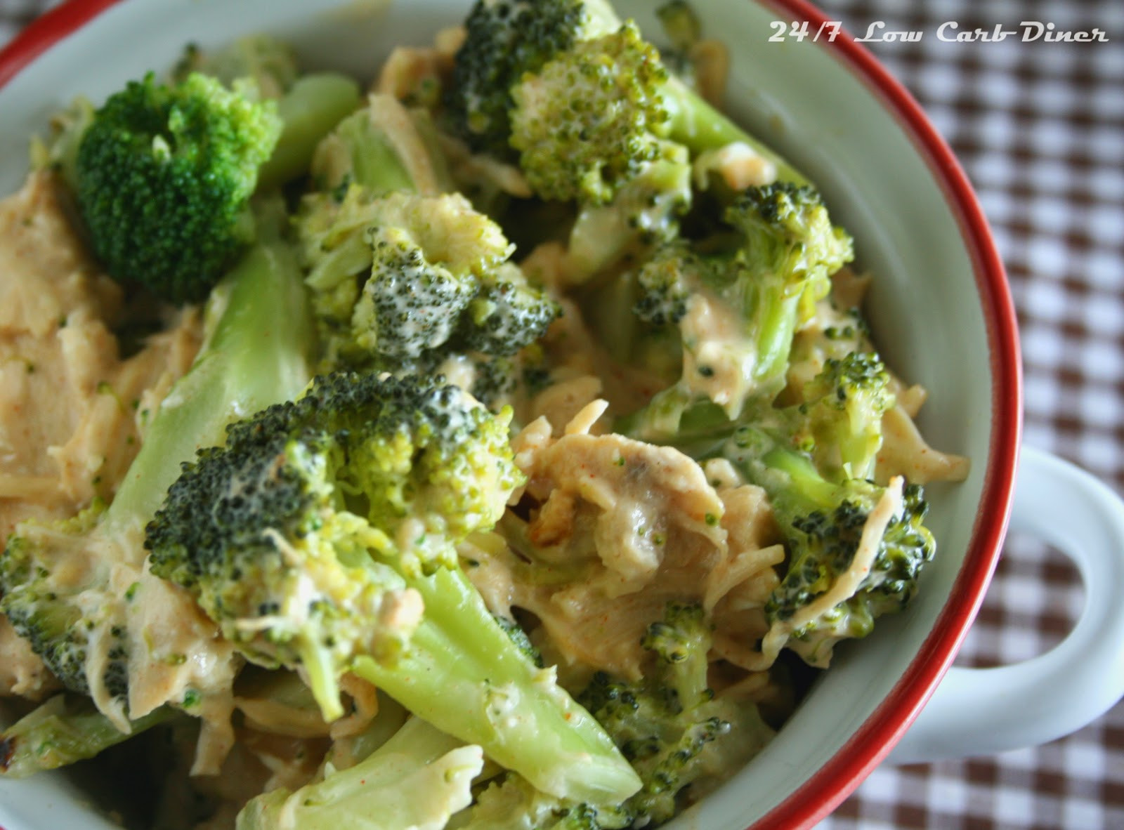Broccoli And Chicken Casserole
 24 7 Low Carb Diner Chicken and Broccoli Casserole for 2