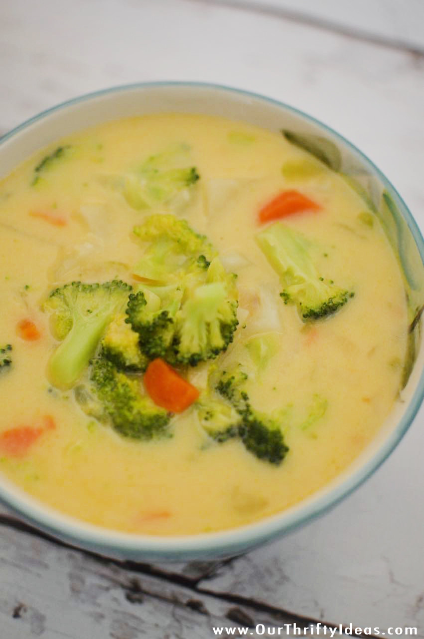 Broccoli Cheddar Potato Soup
 Broccoli Cheesy Potato Soup Our Thrifty Ideas