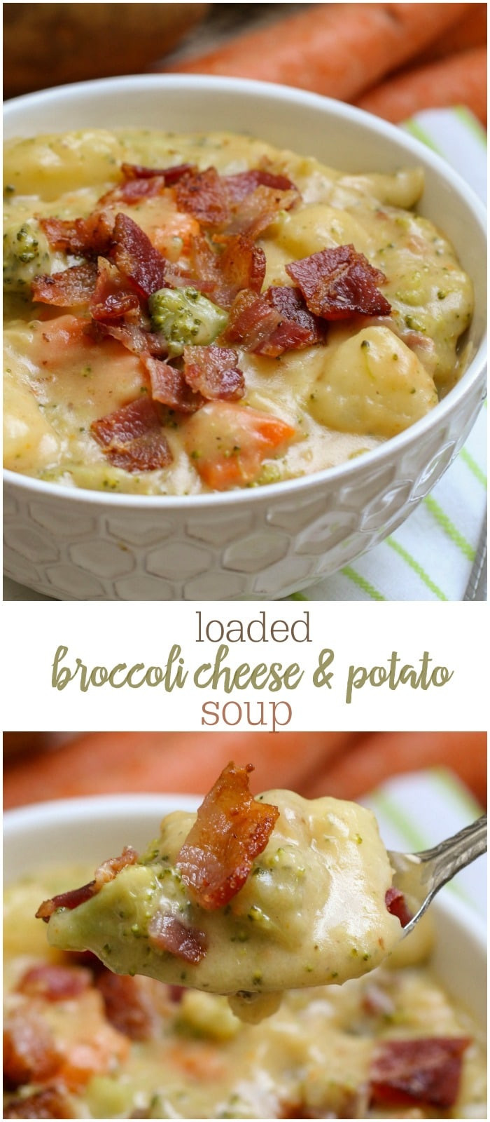 Broccoli Cheese And Potato Soup
 Loaded Broccoli Cheese Soup