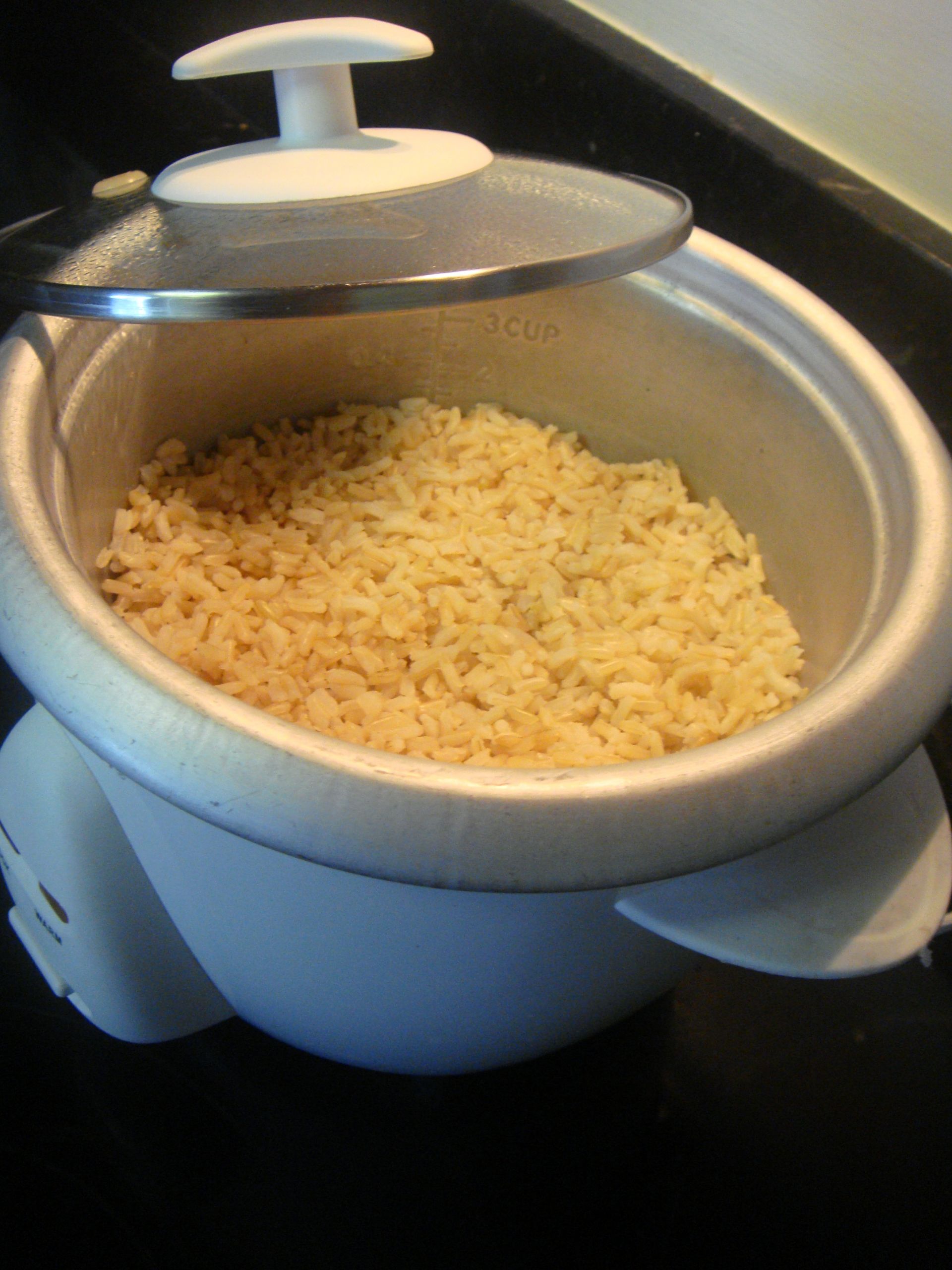 Brown Rice In Rice Cooker
 Cooking Brown rice