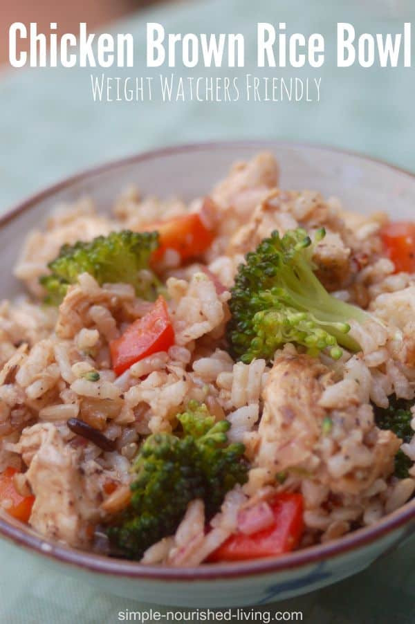 Brown Rice Weight Watchers Points
 Skinny Hot Cold Chicken Brown Rice Bowl