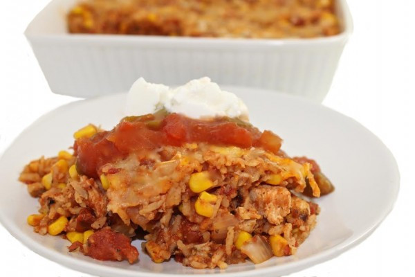 Brown Rice Weight Watchers Points
 Skinny Mexican Chicken and Brown Rice Casserole with