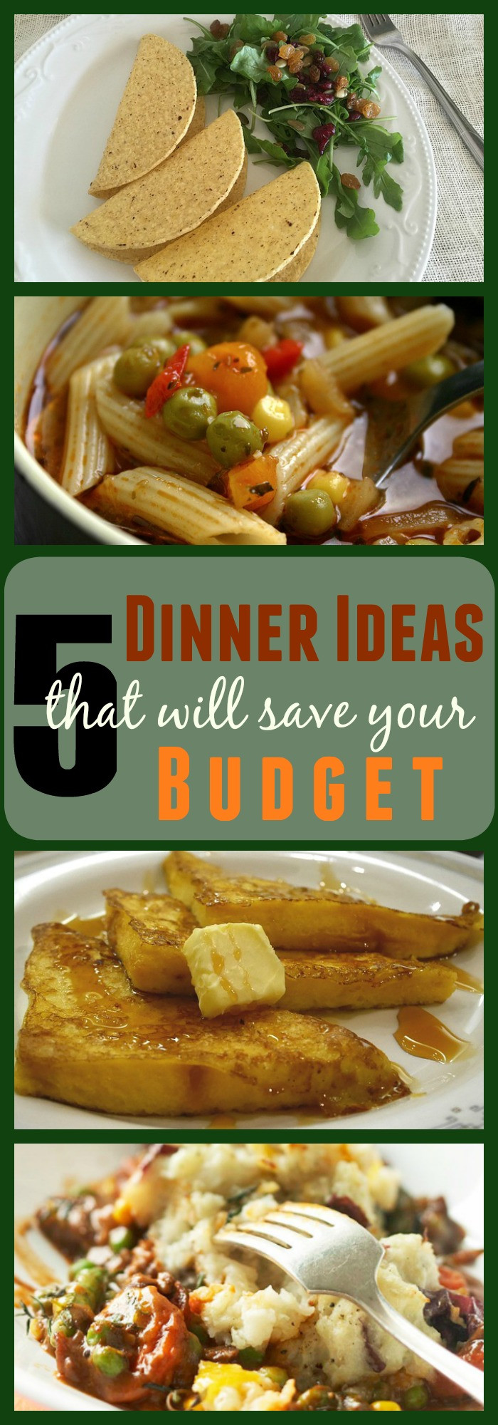 Budget Dinner Ideas
 5 Bud Friendly Dinner Ideas The Organized Mom