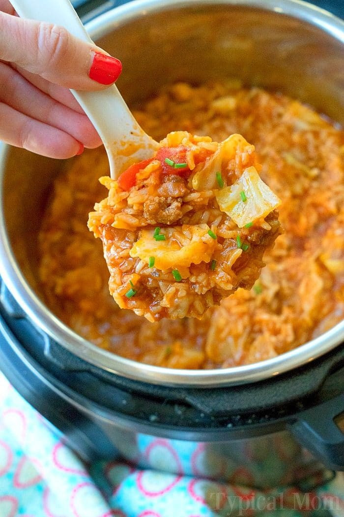 Cabbage In Instant Pot
 Instant Pot Stuffed Cabbage Casserole · The Typical Mom