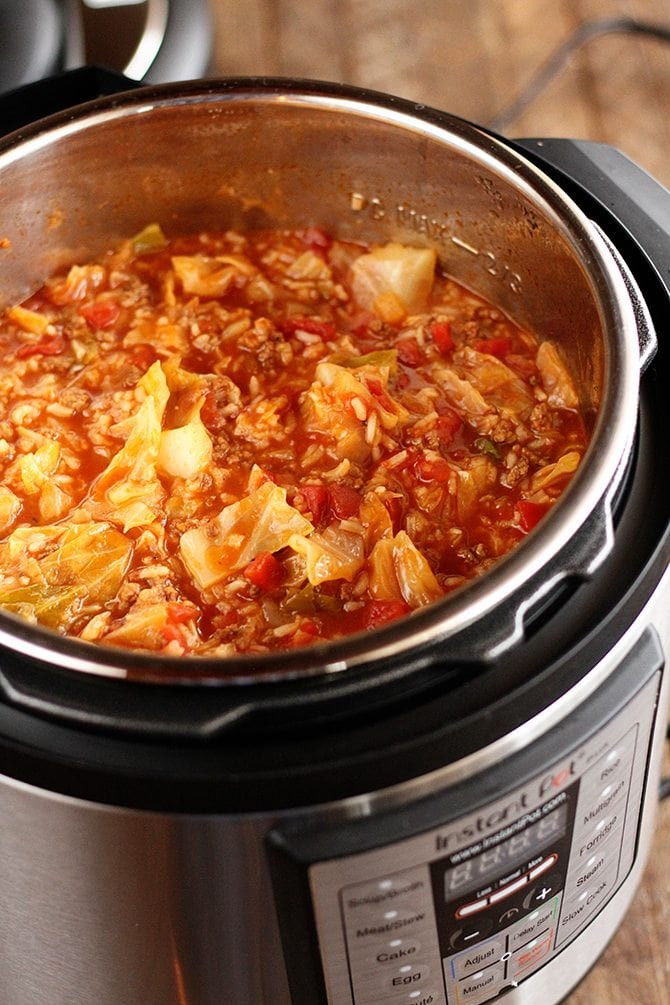 Cabbage In Instant Pot
 Instant Pot Stuffed Cabbage Soup and Saying Goodbye