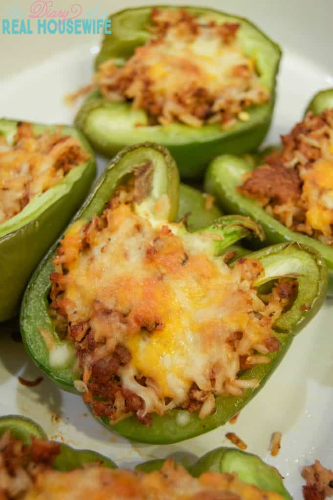 Calories In A Pound Of Ground Turkey
 Ground Turkey and Rice Stuffed Peppers • The Diary of a