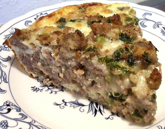 Calories In A Pound Of Ground Turkey
 STUFFING PIE Linda s Low Carb Menus & Recipes
