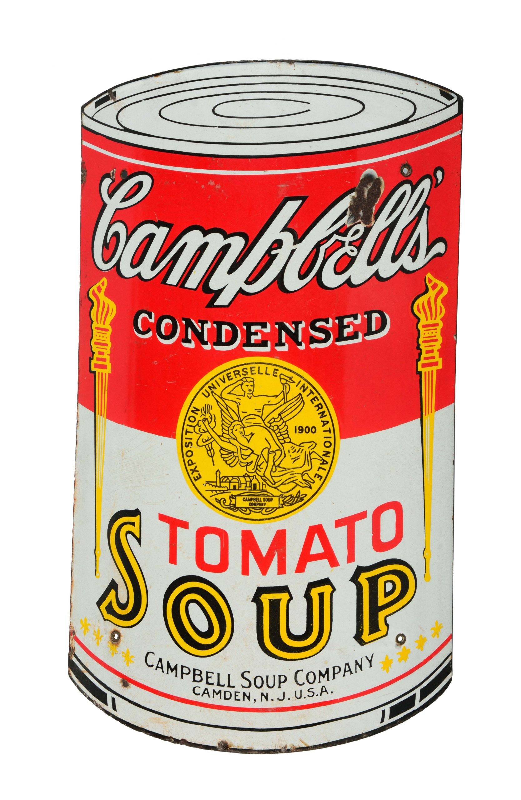 Campbell Tomato Soup
 Lot Detail CAMPBELL S TOMATO SOUP CURVED PORCELAIN SIGN