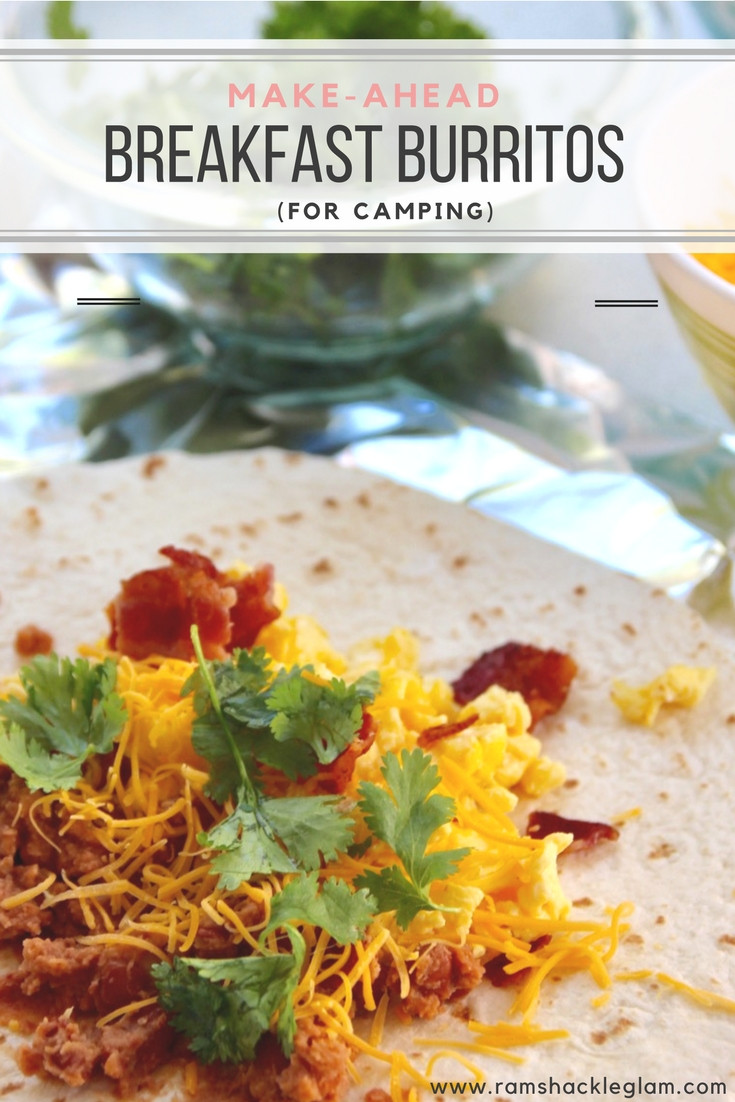 Camping Breakfast Burritos Make Ahead Awesome Recipe Easy Make Ahead Breakfast Burritos for Camping