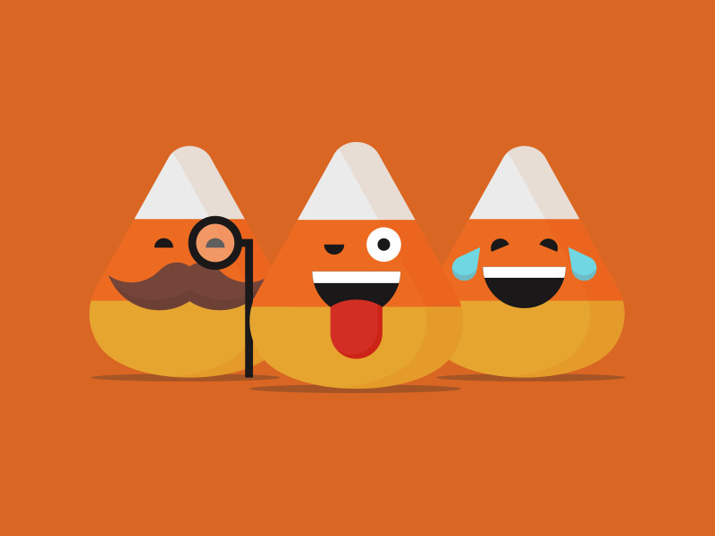 Candy Corn Emoji
 Candy Corn Emojis by ryan weaver for Creative Market on