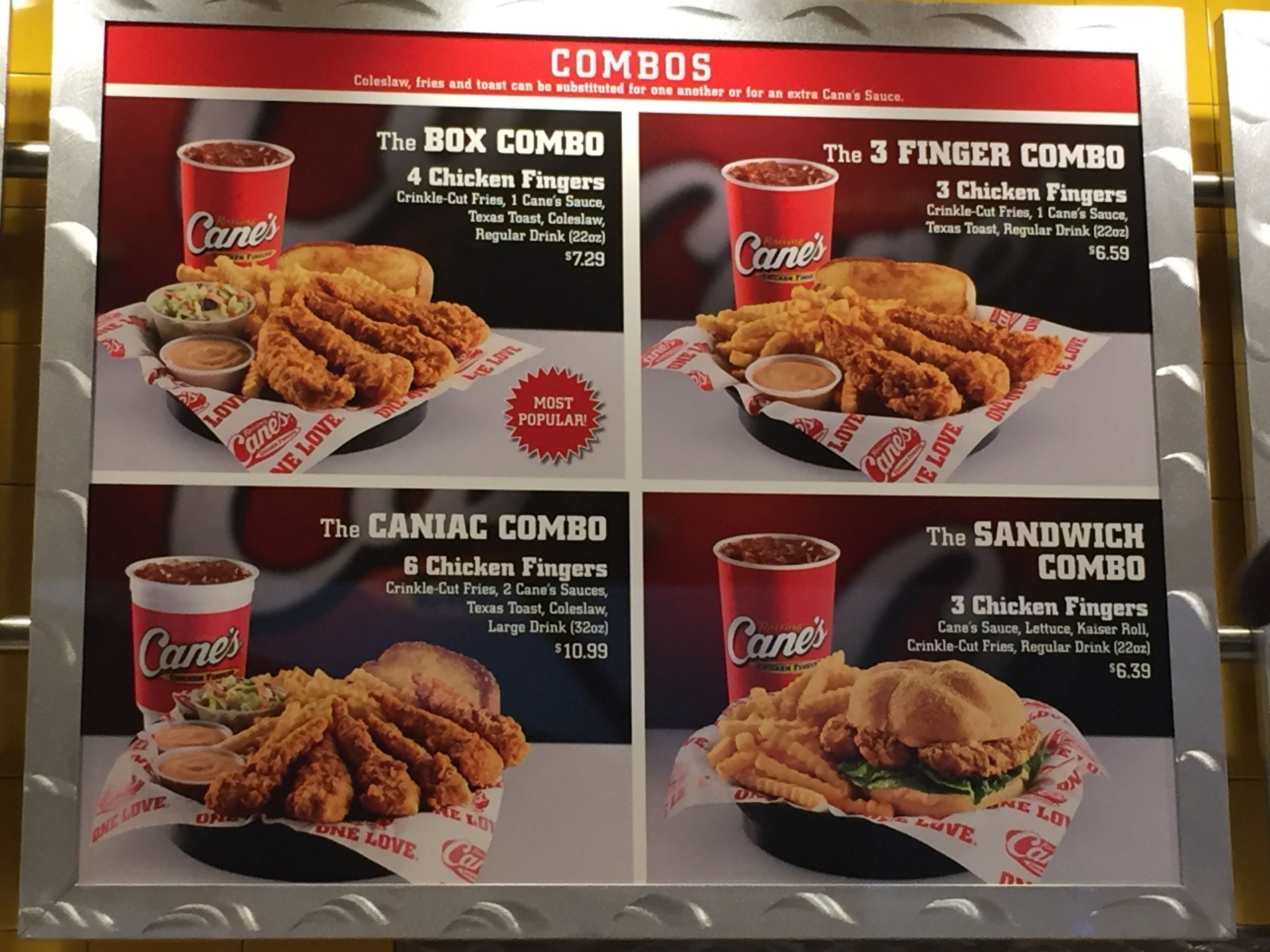 Canes Fried Chicken
 Raising Cane’s opens in Orange County CA – You can Call