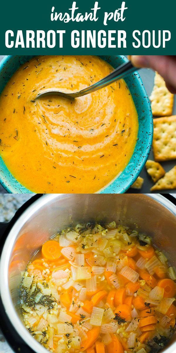 Carrot Ginger Soup Vegetarian
 Vegan Carrot Ginger Soup Instant Pot Recipe