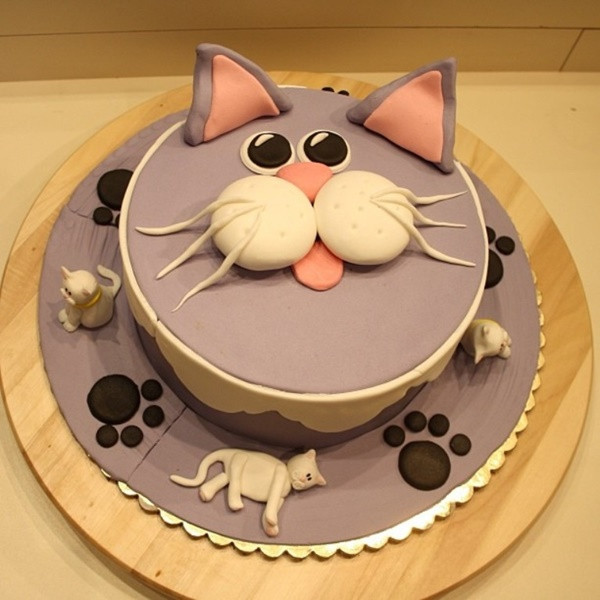 Cat Birthday Cake
 How to make a Birthday Cake for Cats Easy Recipe