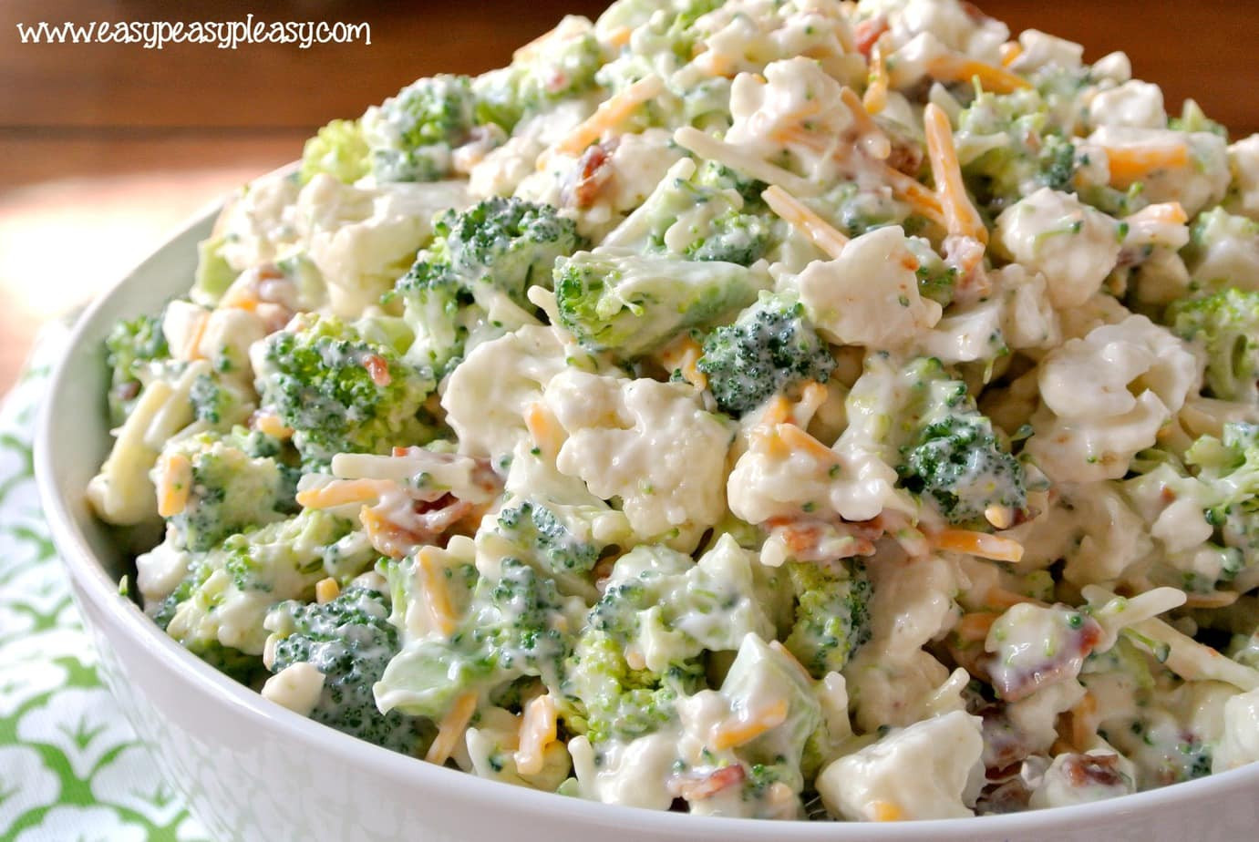 Cauliflower Broccoli Salad
 Deliciously Sweet Broccoli Cauliflower Salad Easy Peasy