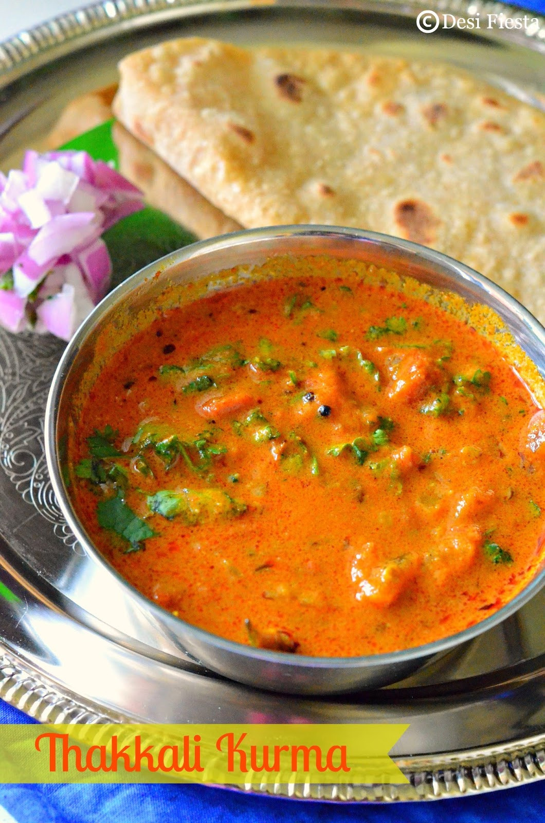 Chapathi Side Dishes Lovely tomato Kurma Recipe Thakkali Kurma