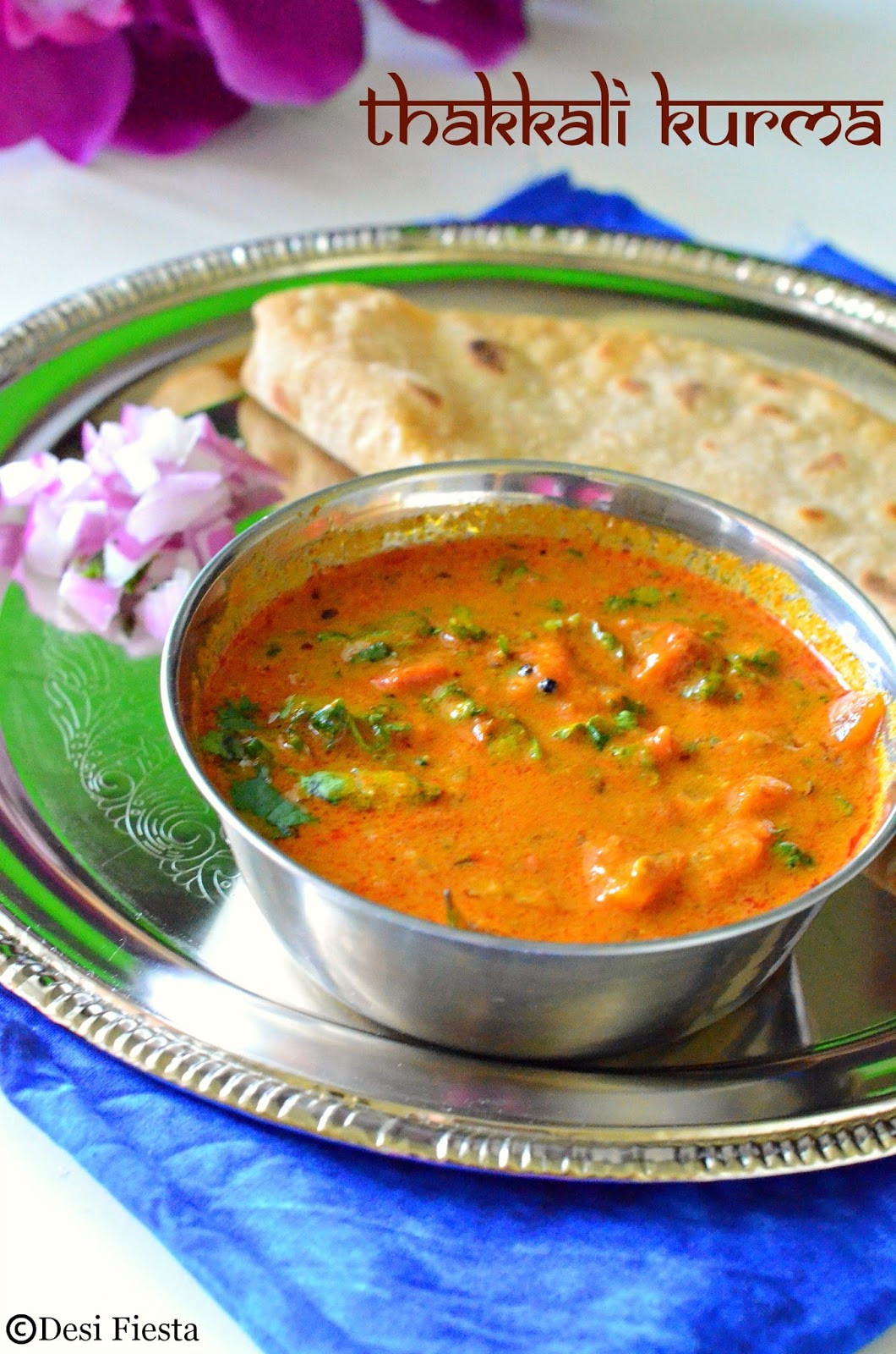 Chapathi Side Dishes
 Desi Fiesta Tomato Kurma Recipe