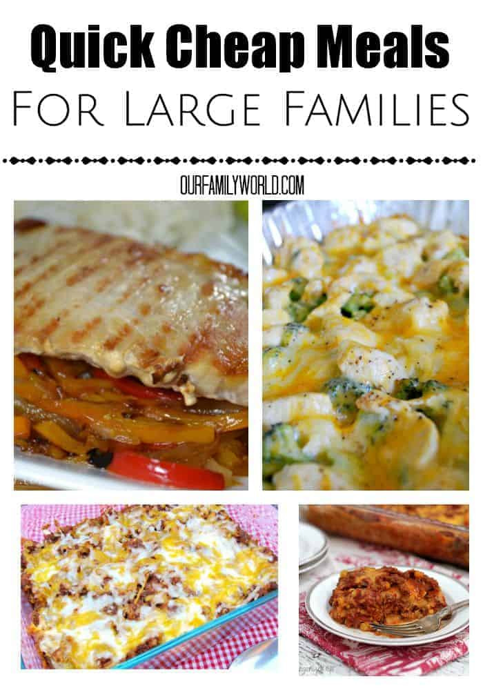 Cheap Dinner Ideas For Family
 Quick Cheap Meals For Families