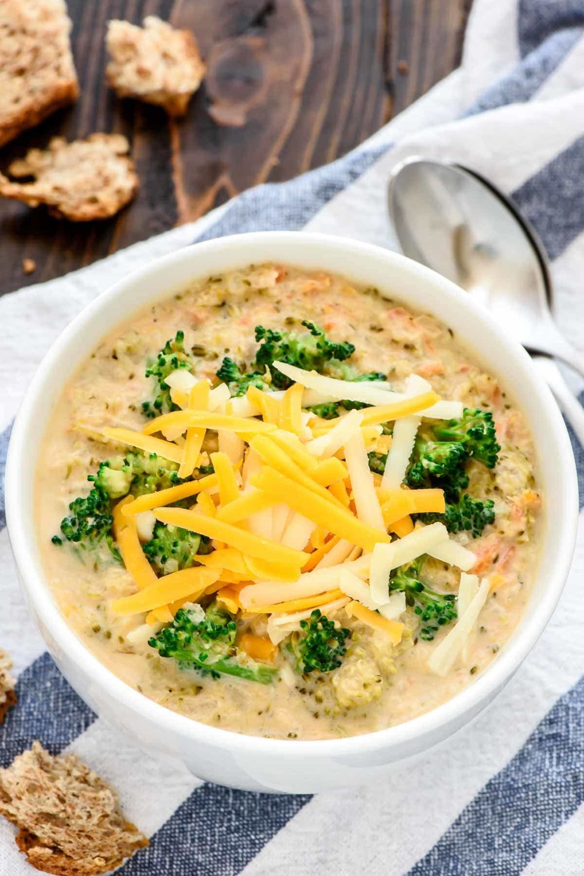 Cheese And Broccoli Soup
 Slow Cooker Broccoli Cheese Soup With Fresh Veggies