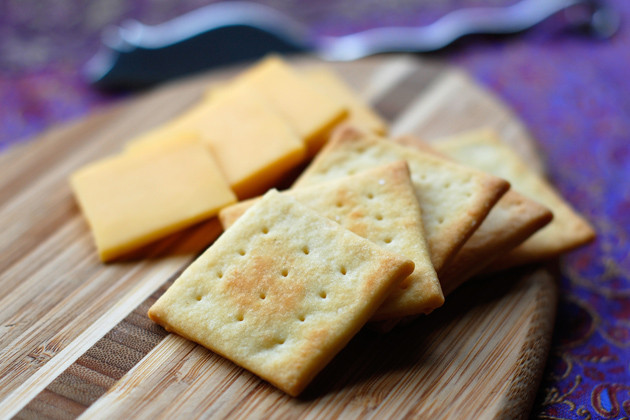 Cheese And Crackers
 Homebaked Cheese Crackers