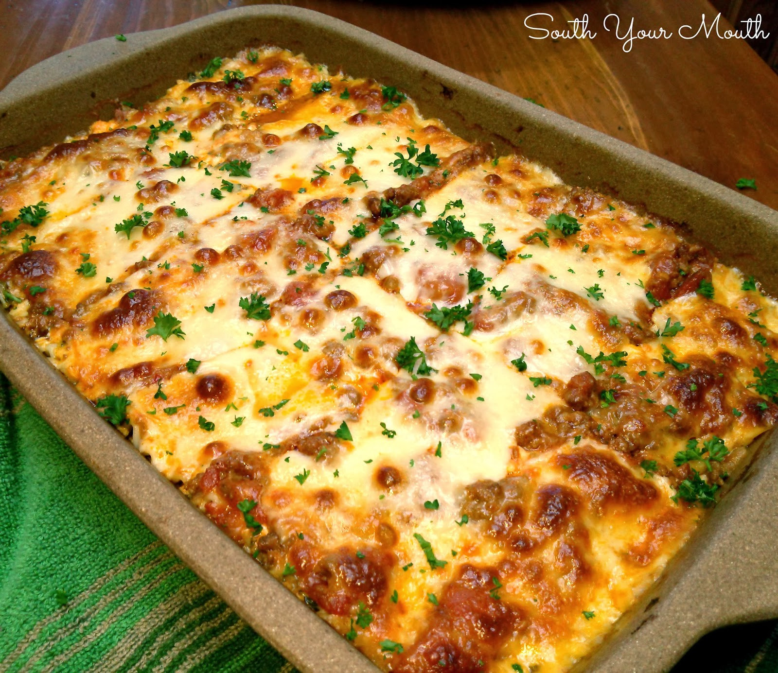 Cheese Lasagna Recipe
 South Your Mouth Classic Lasagna
