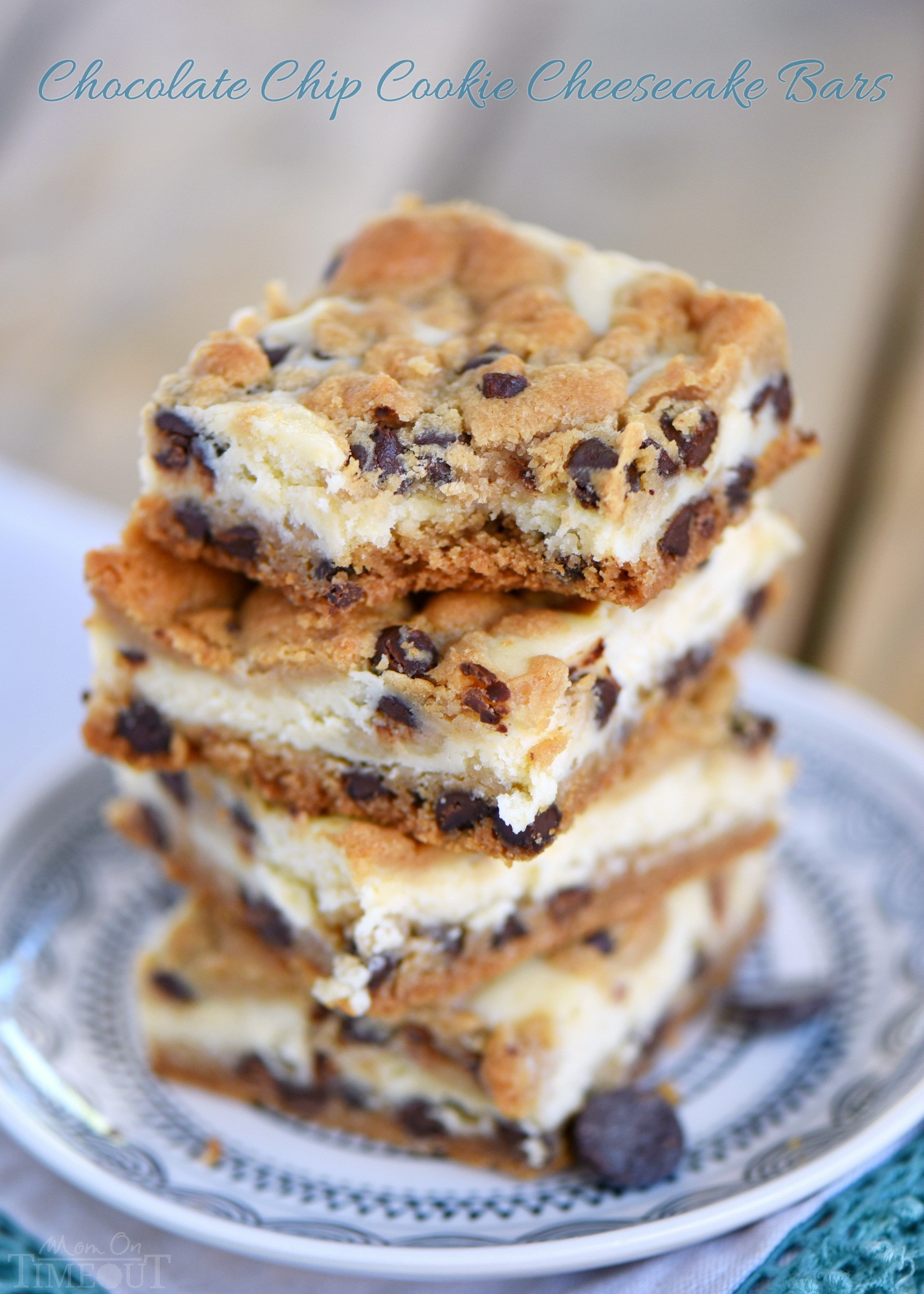 Cheesecake Cookie Recipe Inspirational Chocolate Chip Cookie Cheesecake Bars Mom Timeout