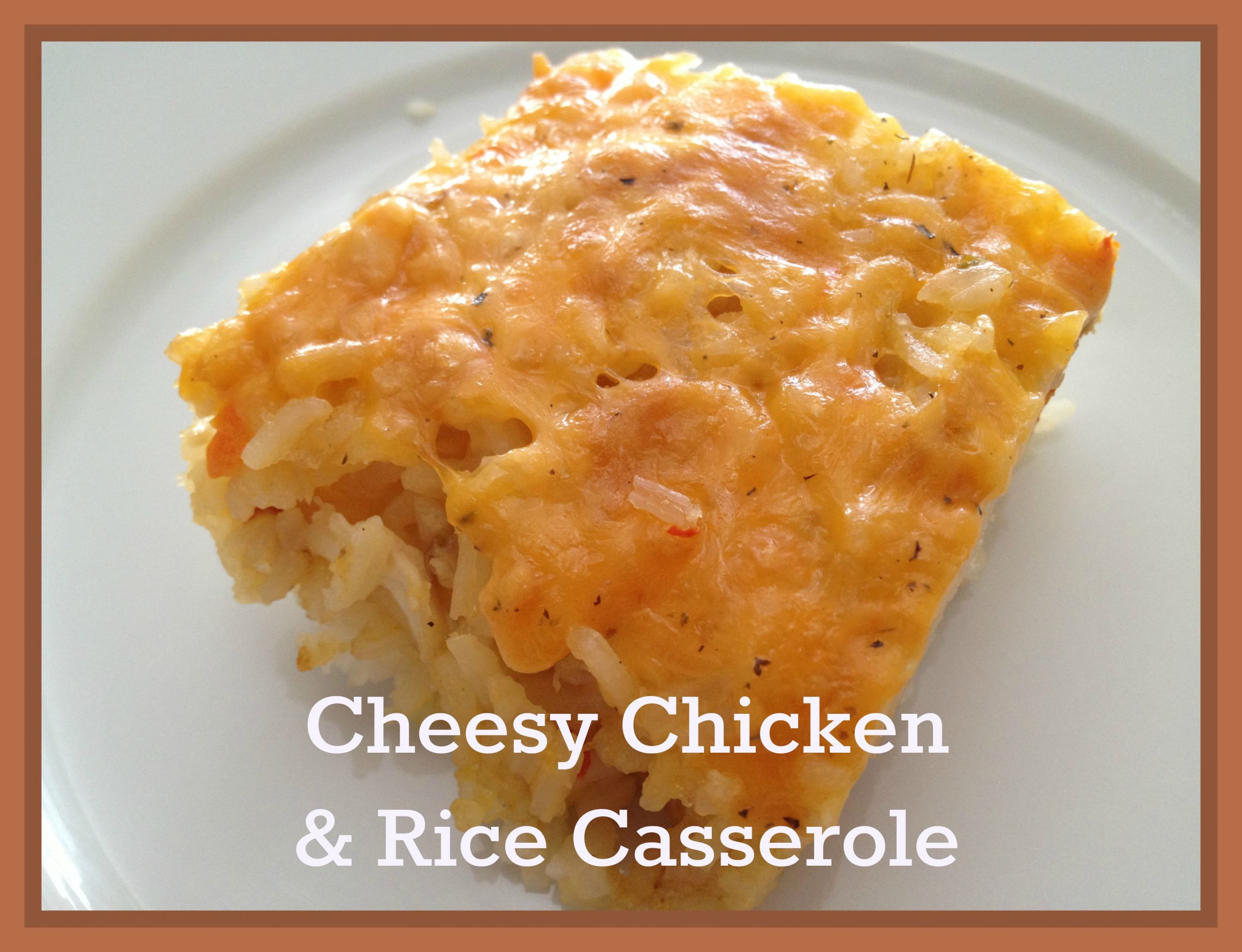 Cheesy Chicken And Rice Casserole Recipe
 Secret Recipe Club Cheesy Chicken and Rice Casserole My