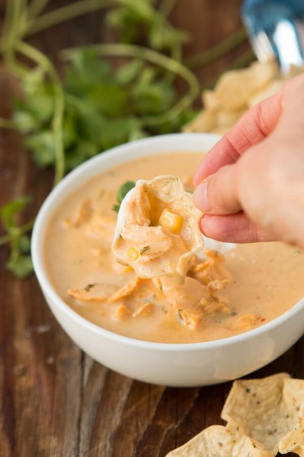 Cheesy Chicken Tortilla Soup
 cheesy chicken tortilla soup recipe by oh sweet basil