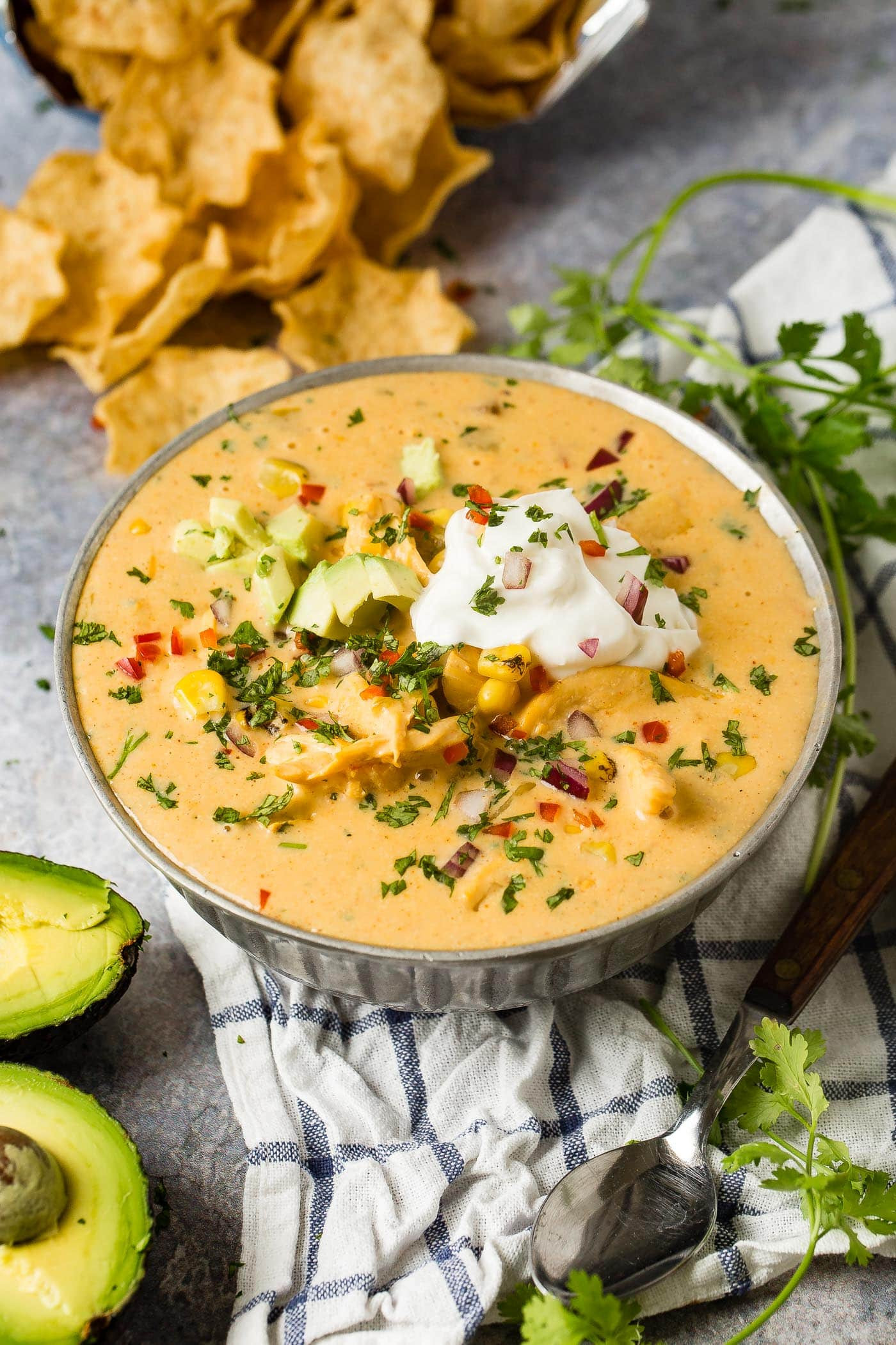 Cheesy Chicken Tortilla Soup
 Cheesy Southwest Chicken Soup Video Oh Sweet Basil