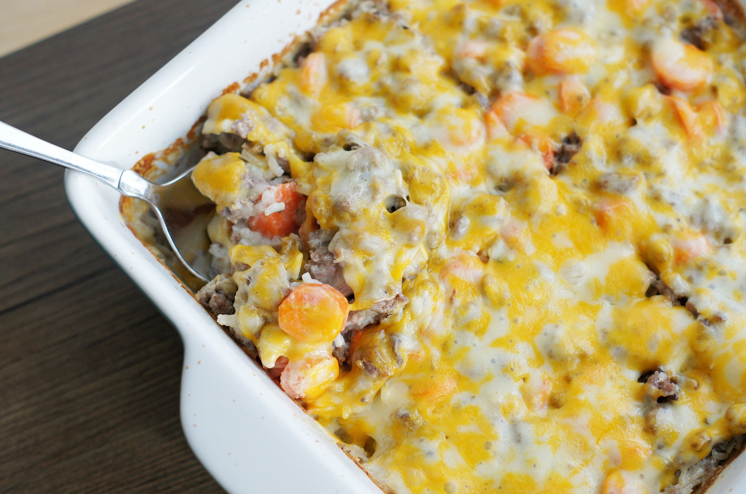 Cheesy Ground Beef Casserole Awesome Cheesy Ground Beef and Rice Casserole – 5 Boys Baker