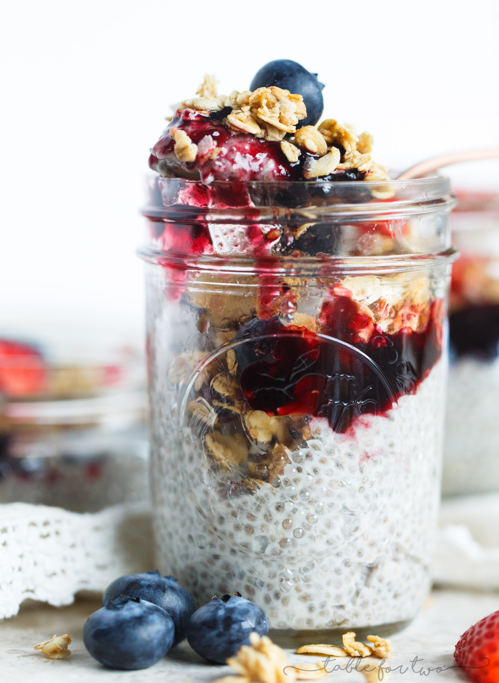 Chia Seeds Breakfast Recipes
 Coconut Chia Seed Pudding with Berries and Granola Table