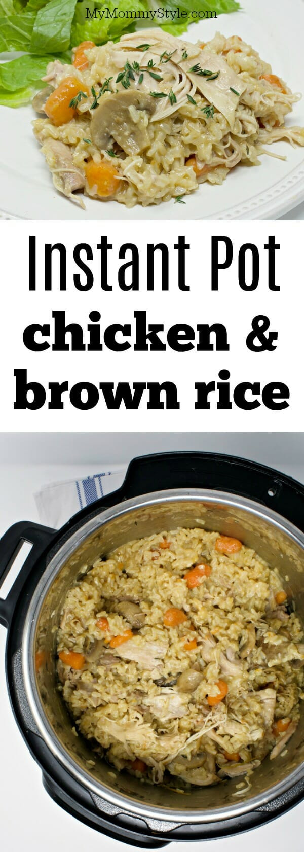 Chicken And Brown Rice Instant Pot
 Instant pot chicken and rice My Mommy Style