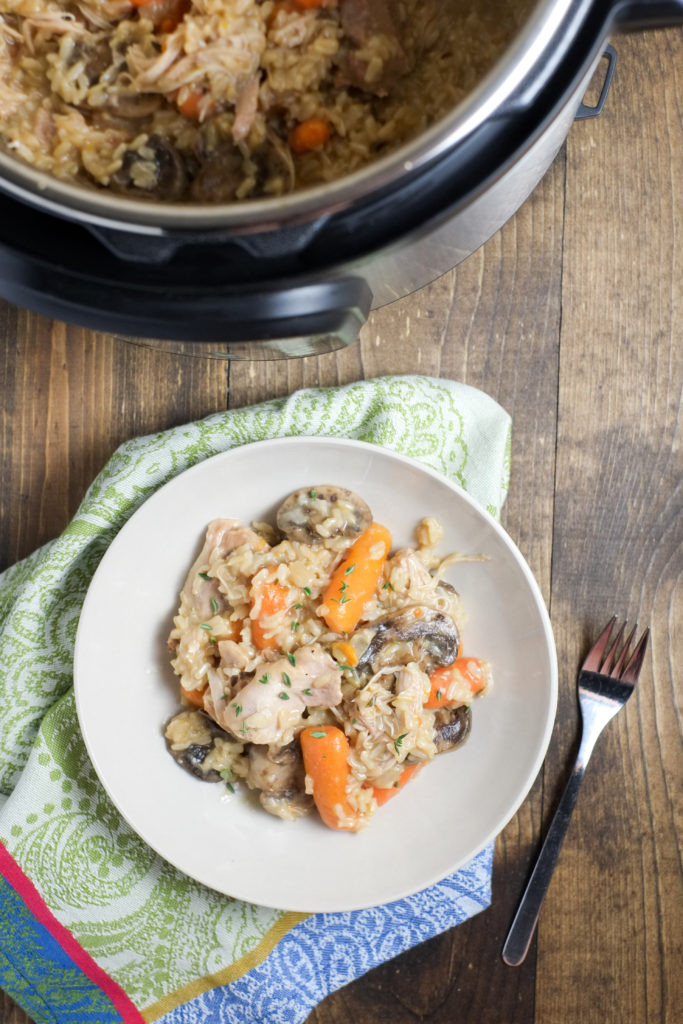 Chicken And Brown Rice Instant Pot
 All in one Instant Pot Chicken and Brown Rice