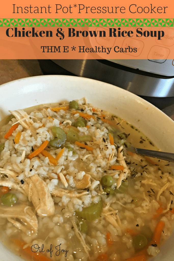 Chicken And Brown Rice Instant Pot
 Chicken & Brown Rice soup in the Instant Pot THM E