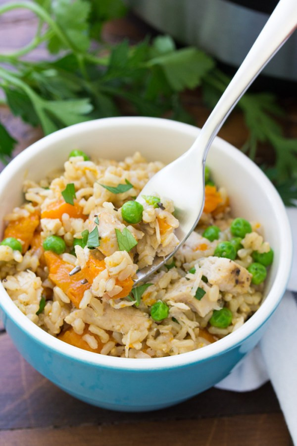 Chicken And Brown Rice Recipes Easy
 Easy Instant Pot Chicken and Rice