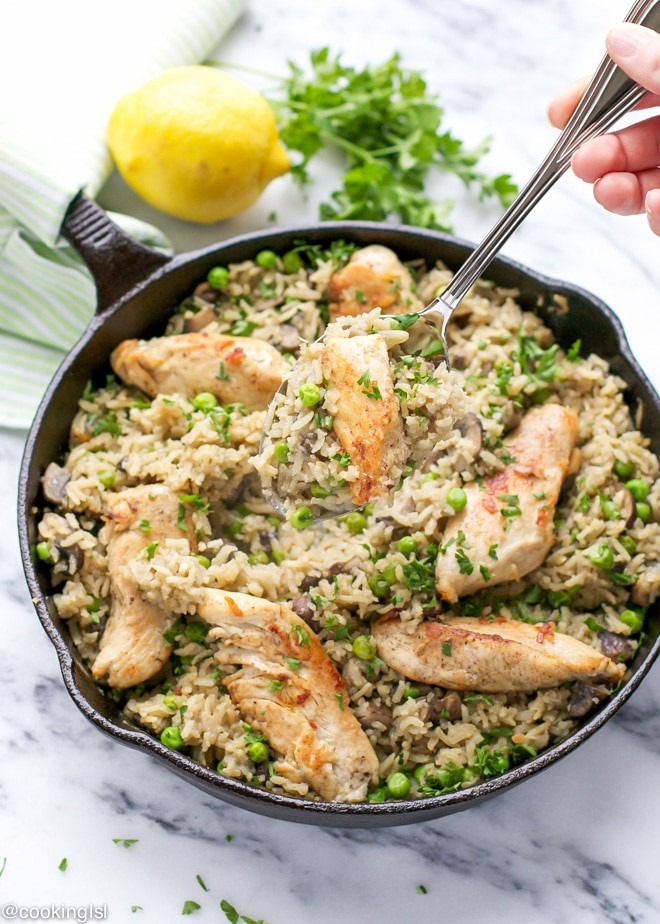 Chicken And Brown Rice Recipes Easy
 e Pan Chicken And Brown Rice With Ve ables Cooking LSL