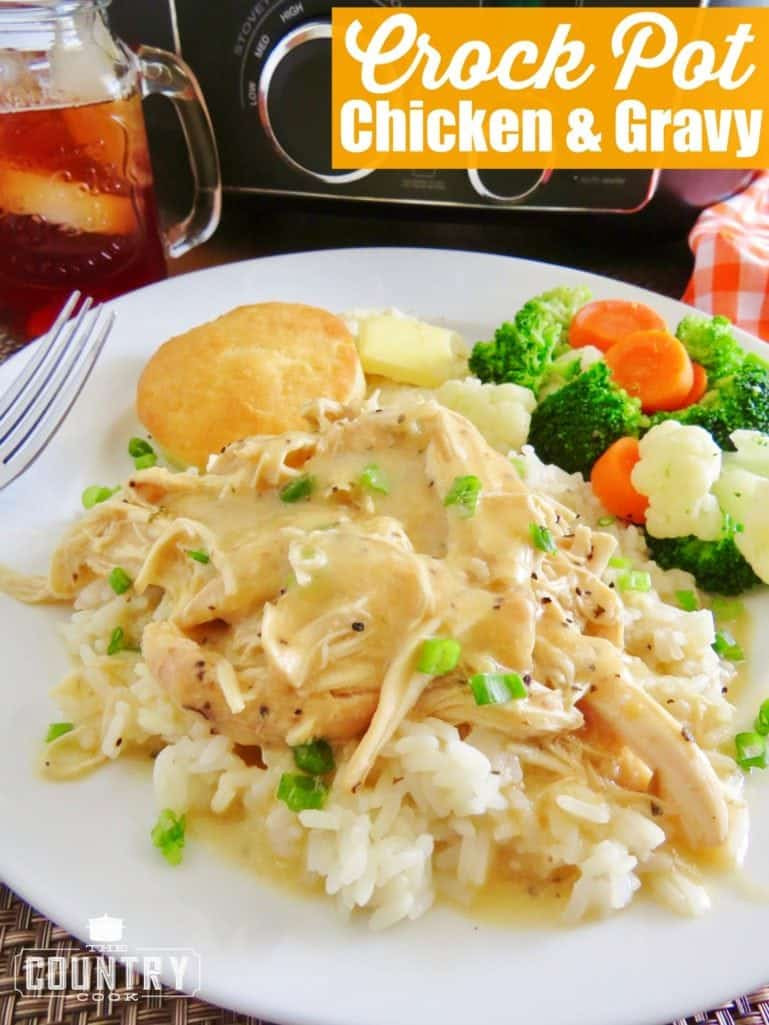 Chicken And Gravy Recipe
 Crock Pot Chicken and Gravy The Country Cook slow cooker