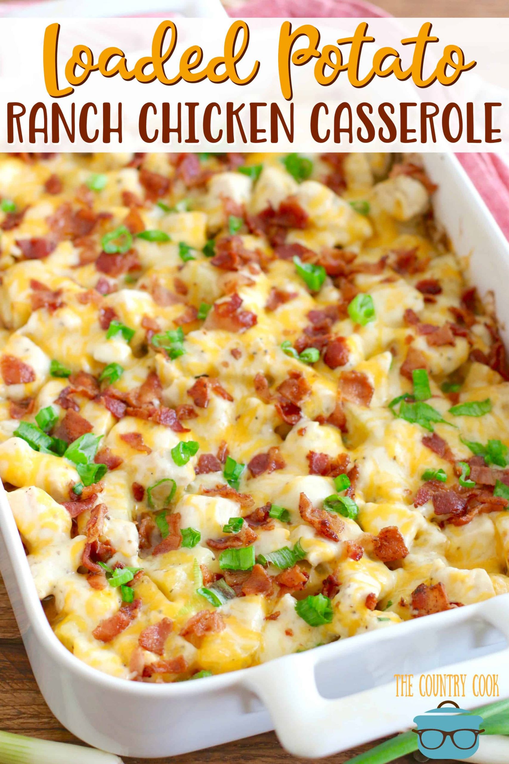 Chicken And Potatoes Casserole Recipe
 Loaded Potato Ranch Chicken Casserole The Country Cook