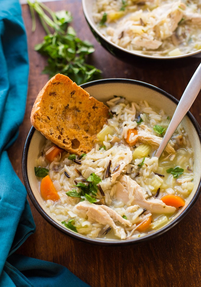 Chicken And Wild Rice Soup Instant Pot
 Instant Pot Chicken and Wild Rice Soup A Saucy Kitchen